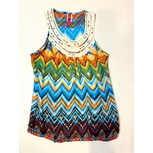 Tribal Print Top